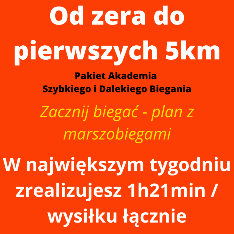 Od zera do pierwszych 5km biegiem + kurs online (bonus)