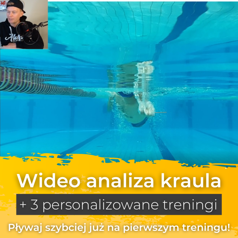 Analiza pływania kraulem wideo + treningi przyspieszające - online | Pływaj kraulem szybciej z treningu na trening
